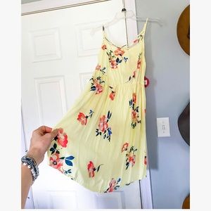 Yellow Floral Dress NWT
